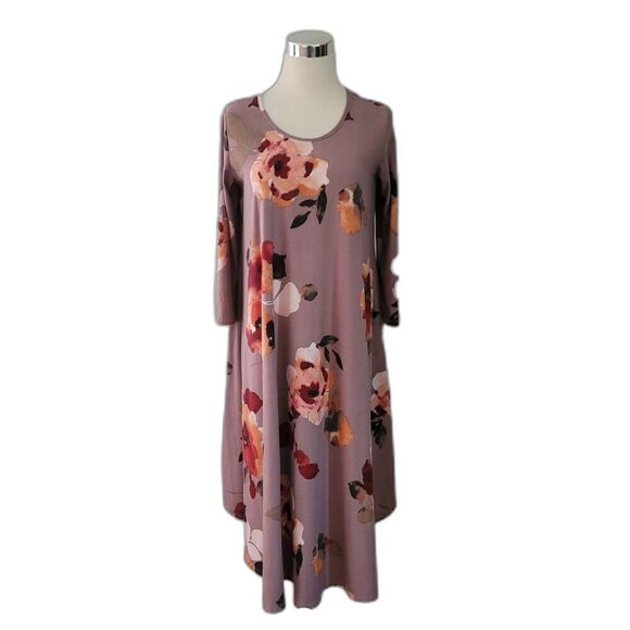 Pomelo Mauve Floral Shift Dress Size S/M - Picture 4 of 8